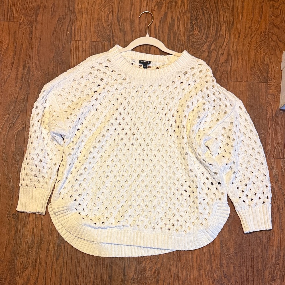 Women's White Knit Sweater torrid